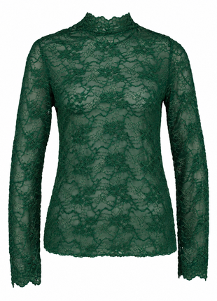 Kanten top - Magnolia - B610 - Smaragdgroen