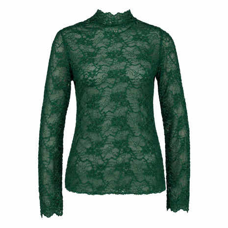 Kanten top - Magnolia - B610 - Smaragdgroen