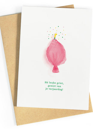 Wenskaart Leuke griet - Studio Zwoane
