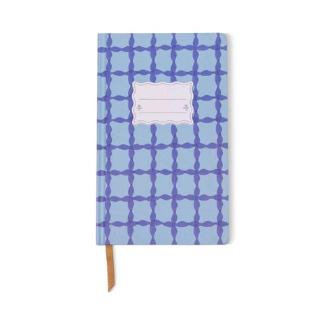 Tulip Journal - Blue Lattice by Designwork Ink