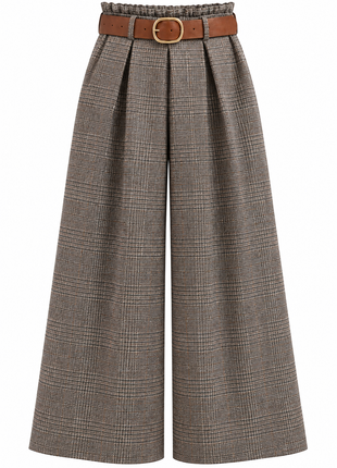 Broek - Culotte - Mini ruit - Choco