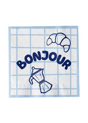 Paper Napkins Bonjour 20pack - 148-01648 by Atelier Pistache