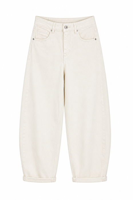 Jeans baril - Chimay Color - Gesso