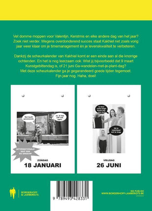 Calendrier Kakhiel 2026 à pages détachables