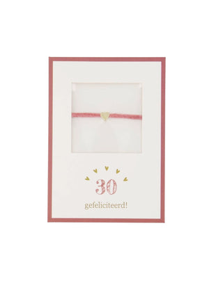 Armbandje hartje - 30 gefeliciteerd by Zusss