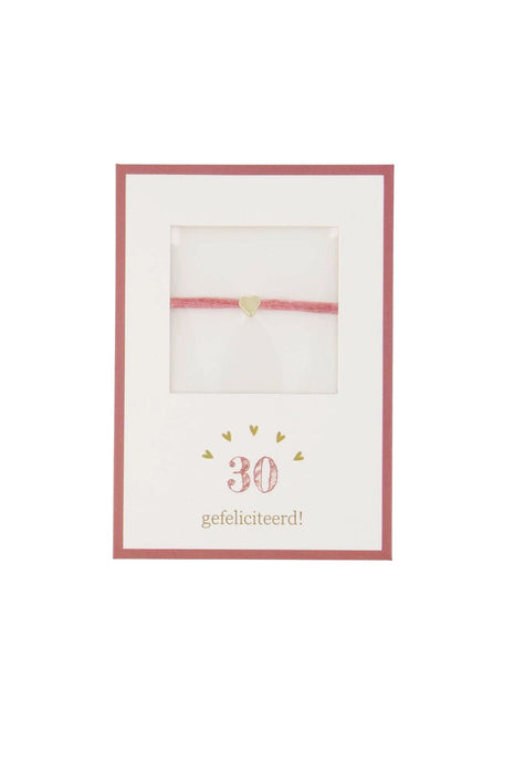 Armbandje hartje - 30 gefeliciteerd by Zusss