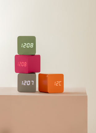 Alarm Clock Spry Square LED - grijs - Lifestyle - Fun & gadgets - Design