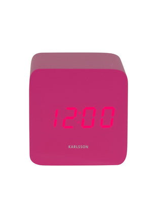 Alarm Clock Spry Square LED - pink - Clocks & Alarms