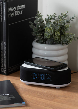 Alarm Clock Vogue (Bluetooth + Wireless Charger) - zwart - Lifestyle - Fun & gadgets - Design