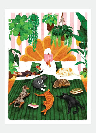 Life with pets & plants - Poster - Large - 50 x 70cm by All the ways to say