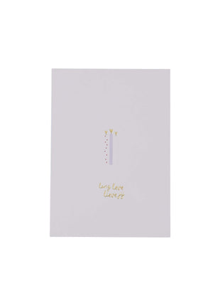 Ansichtkaart ’lang leve lieve jij’ - wit/goud - Lifestyle - Van papier - Wenskaarten