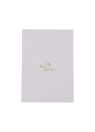 Ansichtkaart ’lief wonder’ - wit/goud - Lifestyle - Van papier - Wenskaarten