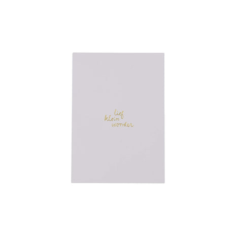 Ansichtkaart ’lief wonder’ - wit/goud - Lifestyle - Van papier - Wenskaarten