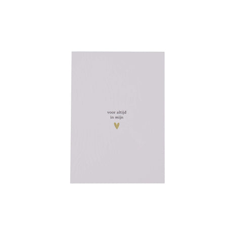 Ansichtkaart - Voor altijd in mijn hart - Lifestyle - Van papier - Wenskaarten