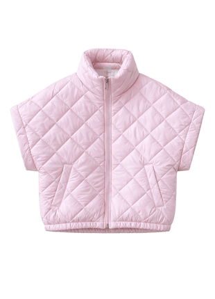 Jas - Sky Quilted Jacket - Roze by Charlotte Marie