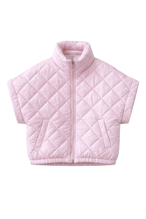 Jas - Sky Quilted Jacket - Roze by Charlotte Marie