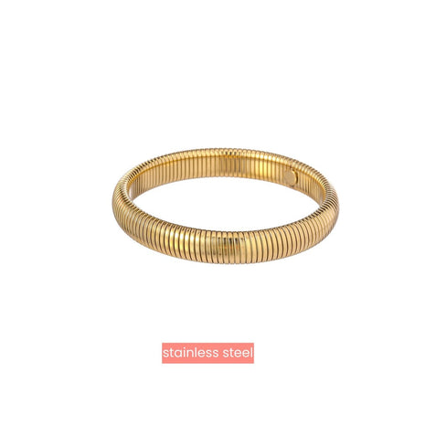 Armband - Spring Bracelet - 10mm - 14K - gold - Modeaccessoires - Juwelen - Armbandjes
