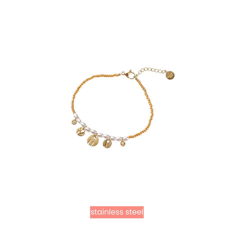 5 Petals Bracelet - 14K + Pearl - Juwelen & mooimakers - Armbanden