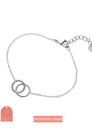 Armbandje - Double Hoop Bracelet - RH - silver - Modeaccessoires - Juwelen - Armbandjes