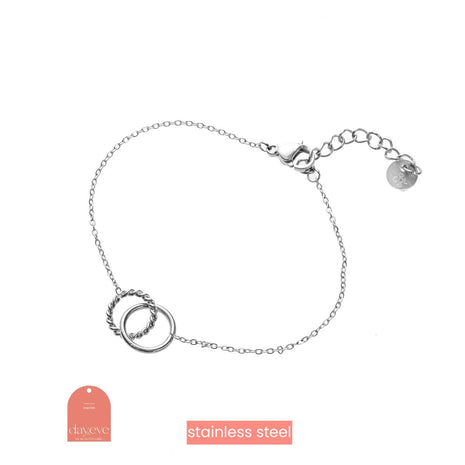 Armbandje - Double Hoop Bracelet - RH - silver - Modeaccessoires - Juwelen - Armbandjes