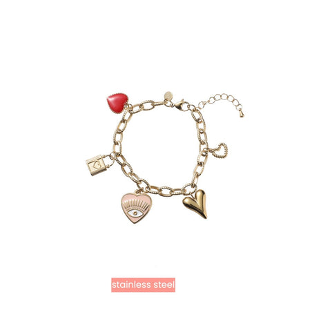 Lover Charms Bracelet - 14K - Modeaccessoires - Juwelen - Armbandjes