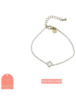 Pearly Clovers Bracelet - 14K - Juwelen & mooimakers - Armbanden