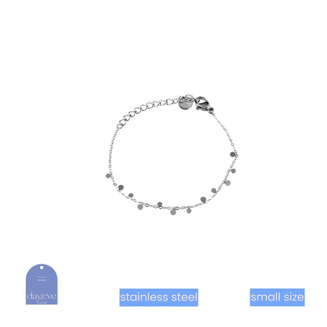 Armbandje - Small coins Bracelet - RH (13 + 4 cm) - silver - Modeaccessoires - Juwelen - Armbandjes