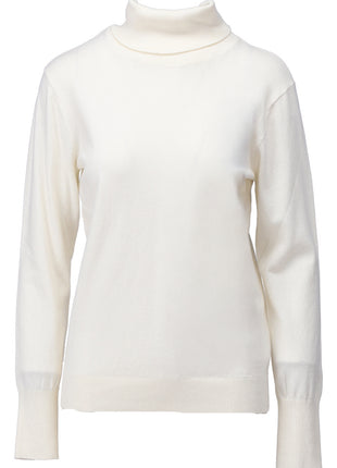 Pull met rolkraag - B873 - Ecru