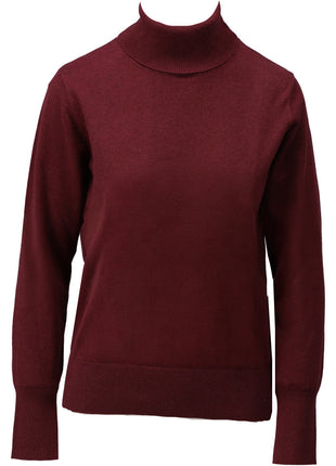 Pull met rolkraag - B873 - Maroon