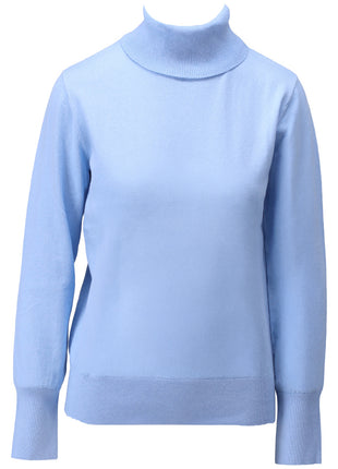 Pull met rolkraag - B873 - Powder blue