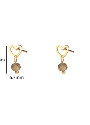 Bead Stud - 14K - goud/coffee - Modeaccessoires - Juwelen - Oorbellen