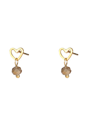Bead Stud - 14K - goud/coffee - Modeaccessoires - Juwelen - Oorbellen