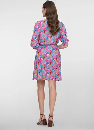 Jurk met fleurige print - 67100-20 by Geisha
