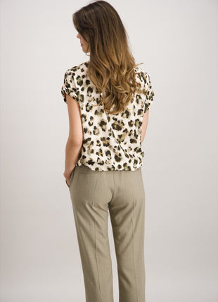 Bloes - 840222 – beige/kaki - Kleding - Blouses