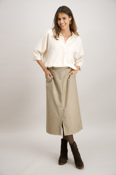 Bloes - 840253 – ecru - Kleding - Blouses
