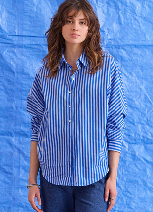 Bloes - Contis - Strepen (blauw) - Kleding - Blouses