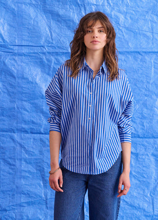 Bloes - Contis - Strepen (blauw) - Kleding - Blouses