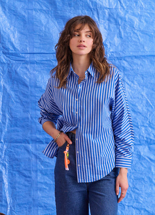 Bloes - Contis - Strepen (blauw) - Kleding - Blouses