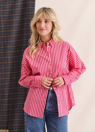 Bloes - Contis - Strepen (roze) - Kleding - Blouses