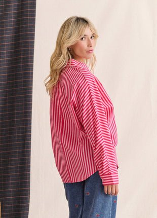 Bloes - Contis - Strepen (roze) - Kleding - Blouses