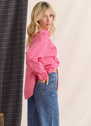 Bloes - Contis - Strepen (roze) - Kleding - Blouses