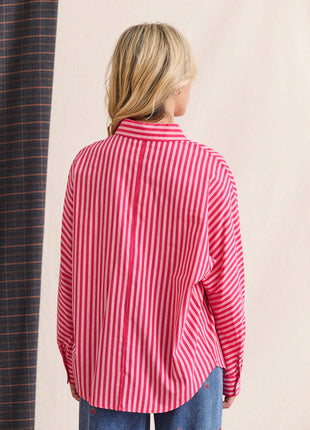 Bloes - Contis - Strepen (roze) - Kleding - Blouses