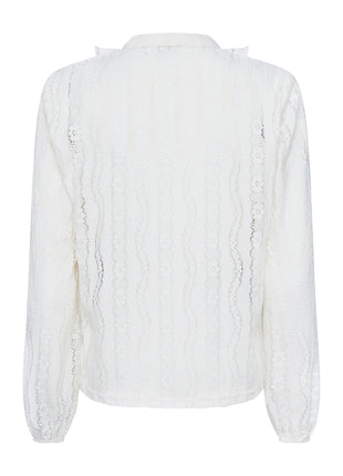 Bloes - Eina-V-SH - cream - Kleding - Blouses