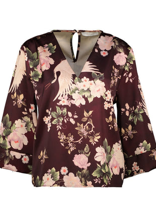 Bloes - Forli B510 - Bordeaux - Kleding - Blouses