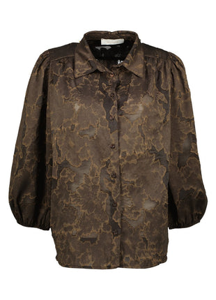 Bloes - Gela B502 (choc) - Kleding - Blouses