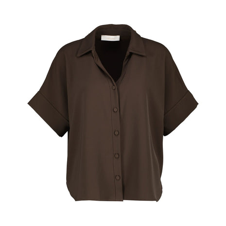 Bloes - Graziella B502 - Choco - Kleding - Blouses