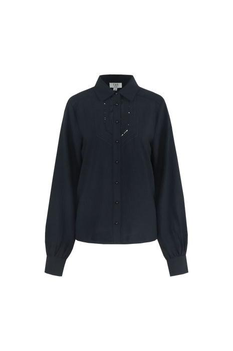 Bloes - Linda (zwart) - Kleding - Blouses