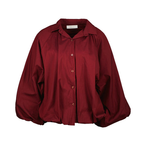 Bloes - Plata B502 (bord) - Bordeaux / One Size - Kleding - Blouses