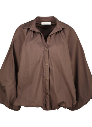 Bloes - Plata B502 - Choco / One size - Kleding - Blouses