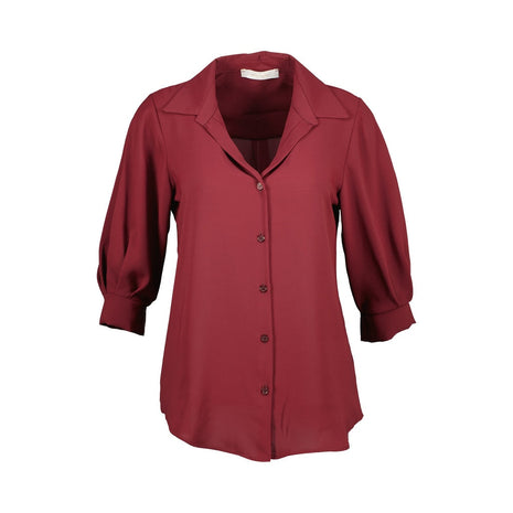 Bloesje - Asti B502 – Bordeaux - Kleding - Blouses